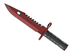 CounCountter-Strike M9 Bayonet Crimson Web knife showcasing its signature red-and-black web design