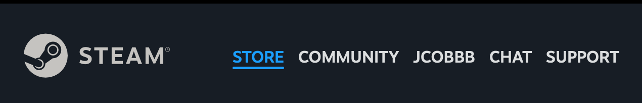 Screenshot of logging into Steam account and accessing the Steam Store page.